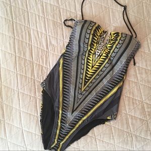 Red Carter one piece swimsuit size S